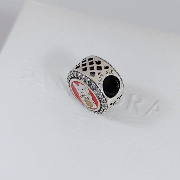 Pandora Lucky Cat Wealth Bead Double-sided Charm S925 Silver Bracelet Pendant - Picture 5 of 5